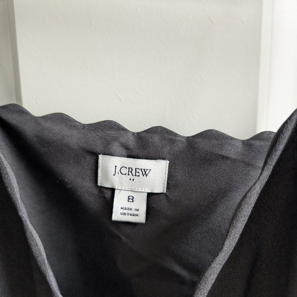 J. Crew Black Scalloped Tank Top - Picture 3 of 5